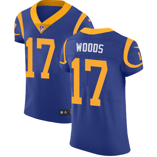 Nike Rams #17 Robert Woods Royal Blue Alternate Men's Stitched NFL Vapor Untouchable Elite Jersey - Click Image to Close